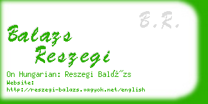 balazs reszegi business card